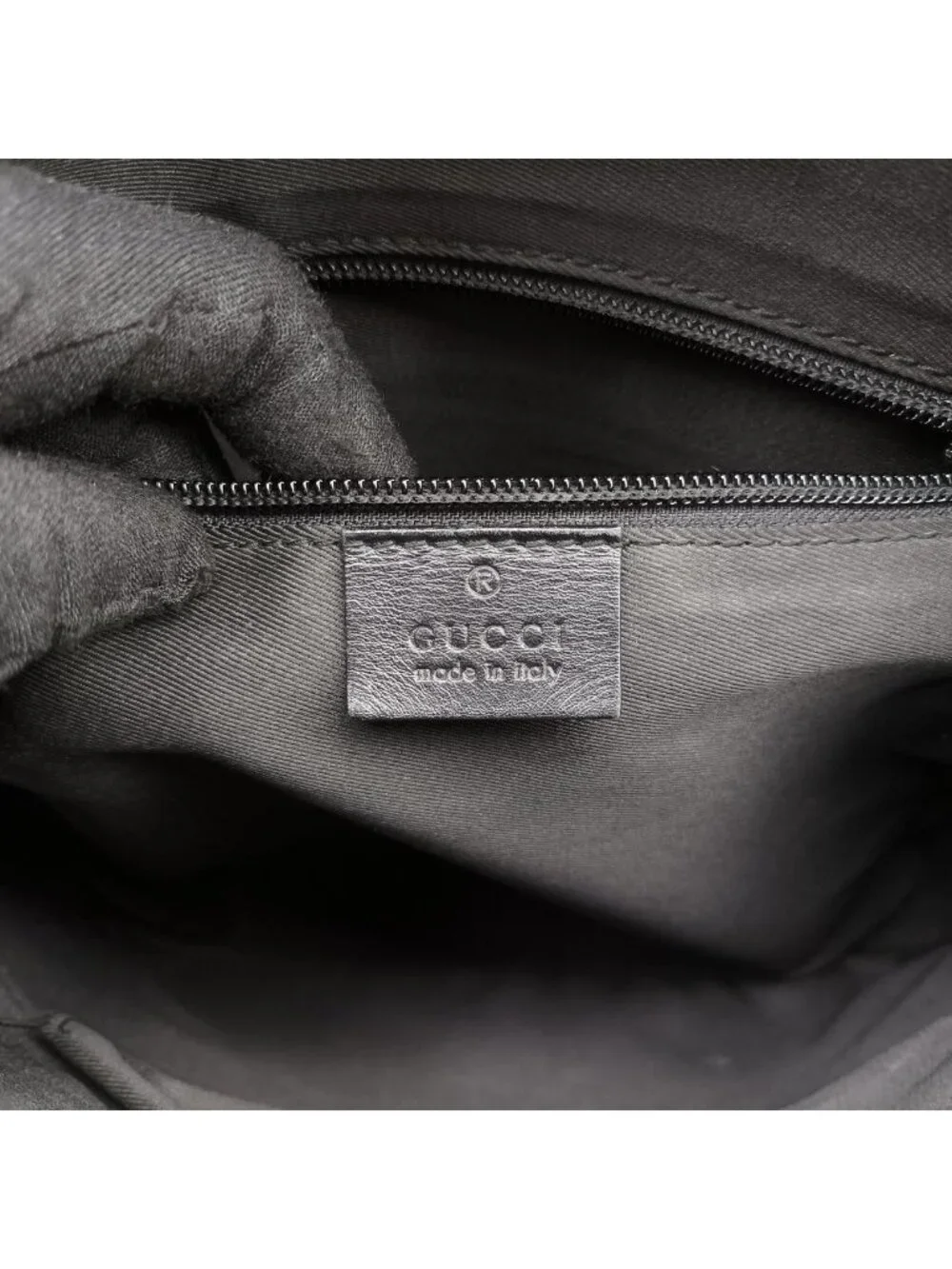 Gucci Diamante Black Leather Tote